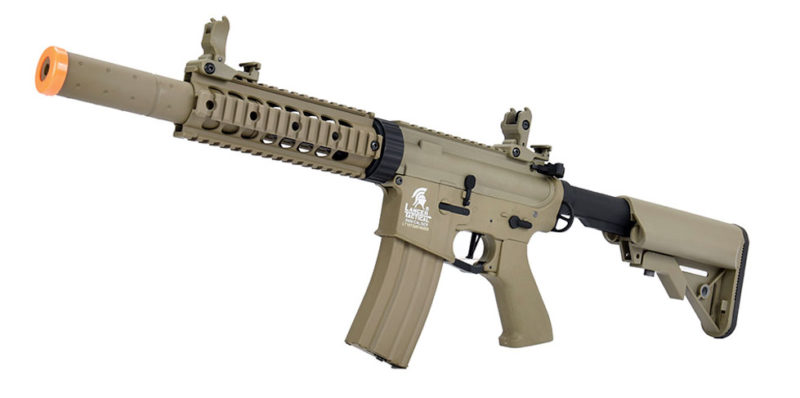 Lancer Tactical LT-15 Hybrid Gen 2 M4 SD 7″ Airsoft AEG [HIGH FPS] Tan ...