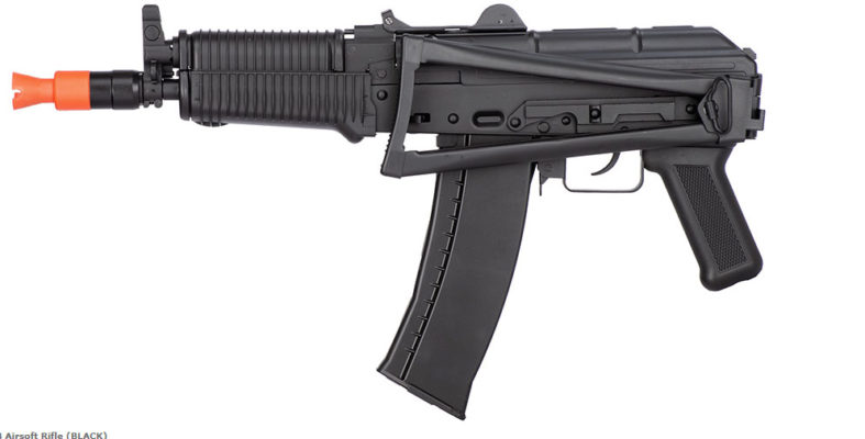 WellFire AK74U Gas Blowback GBB Airsoft Rifle Black – EconoSuperStore