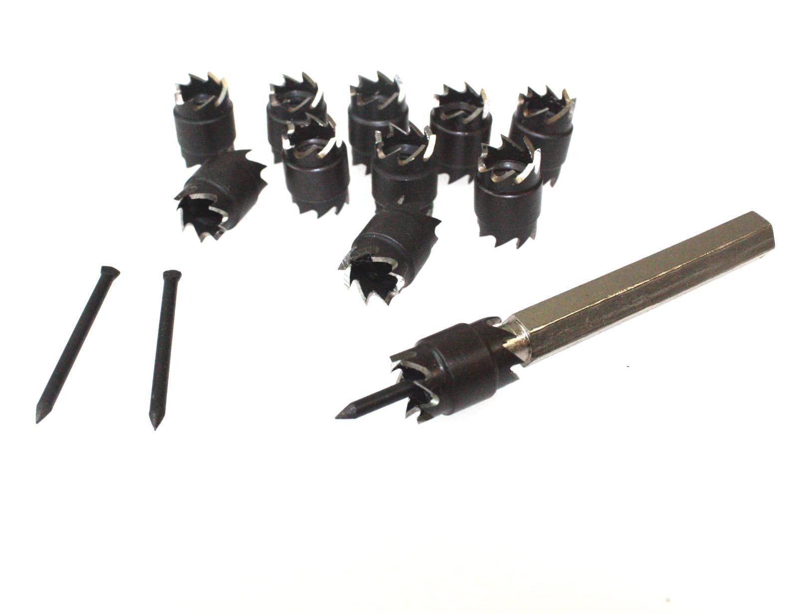 10pcs Set Double Sided 3/8" Rotary Spot Weld Cutter Remover Drill Bits Kit C#