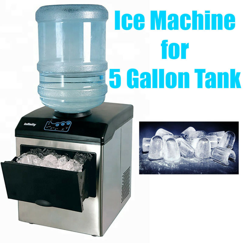 33 Lbs/Day Portable Table Top Ice Maker Making Machine for 5 Gallon