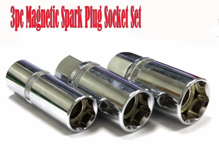 3pc Spark Plug Socket Set 16, 18, 21mm 1/2" Dr Remove