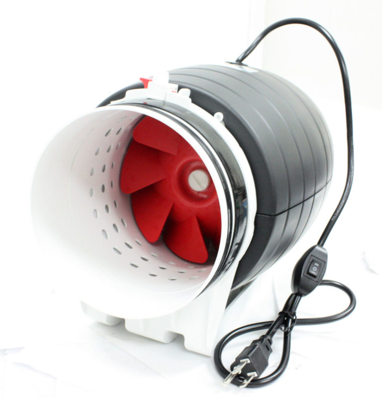 6" Silent Exhaust Inline Ventilation Duct Fan 2 Spd Hydroponics Grow