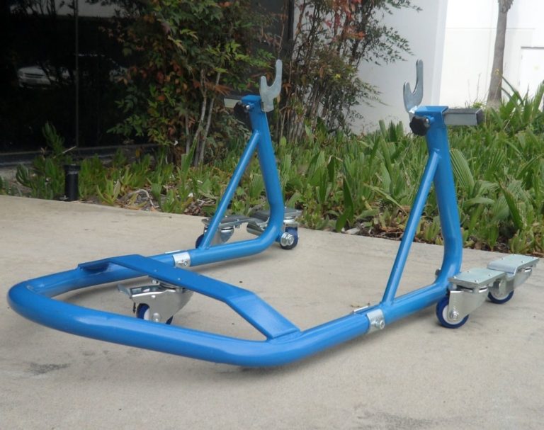 Motorcycle Sport Bike ATV Stand Front Rear Wheel Stand Combo Swing Arm ...