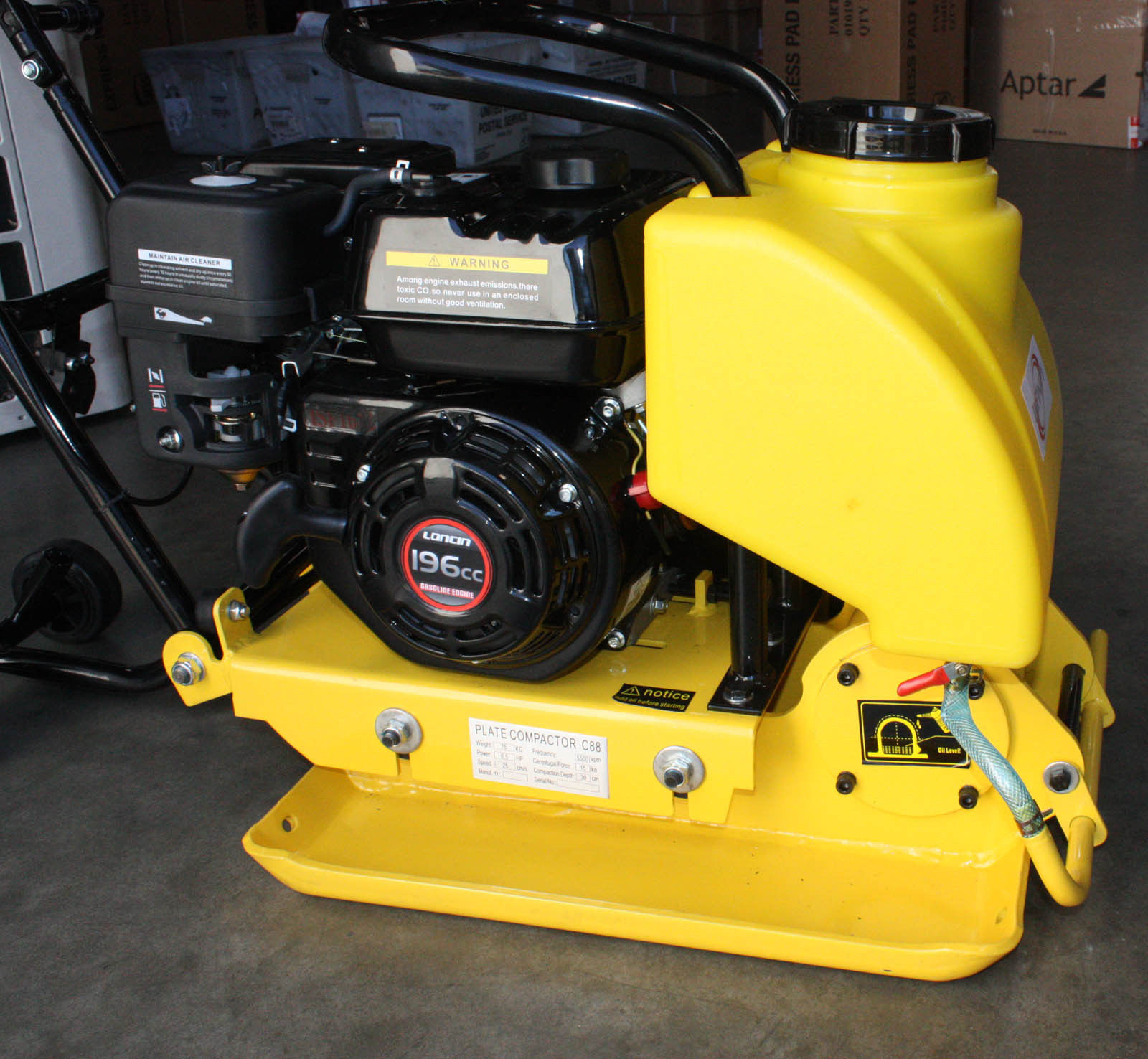 Heavy Duty Walk-Behind Vibratory Plate Compactor – 196cc 6.5HP 4-Cycle – C150T