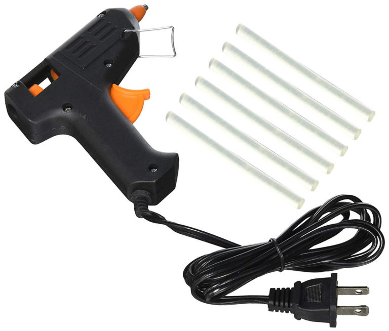 10w Mini Glue Gun with 6 pc Glue Sticks Melt Hot Glue Trigger Pull ...