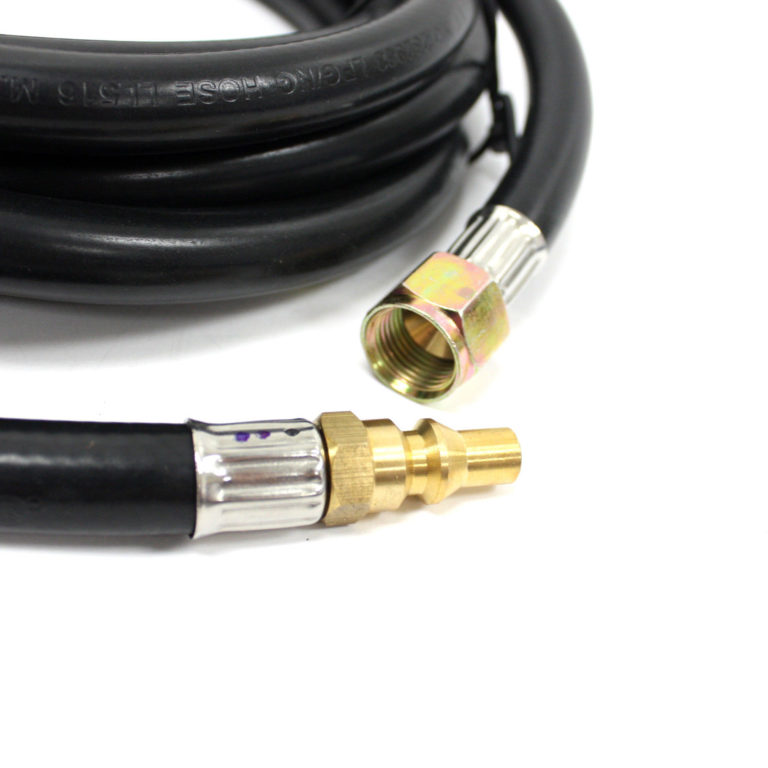 12 ft Propane Hose 3/8" Female Flare Fitting 1/4" Male Quick Connect LP