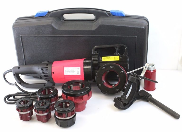 2000W Portable Electric Pipe Threader w/ 6 Dies Threading Machine 1/2