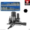 32pc Master Hex Bit Socket Set SAE & METRIC Standard MM CR-V Mirror