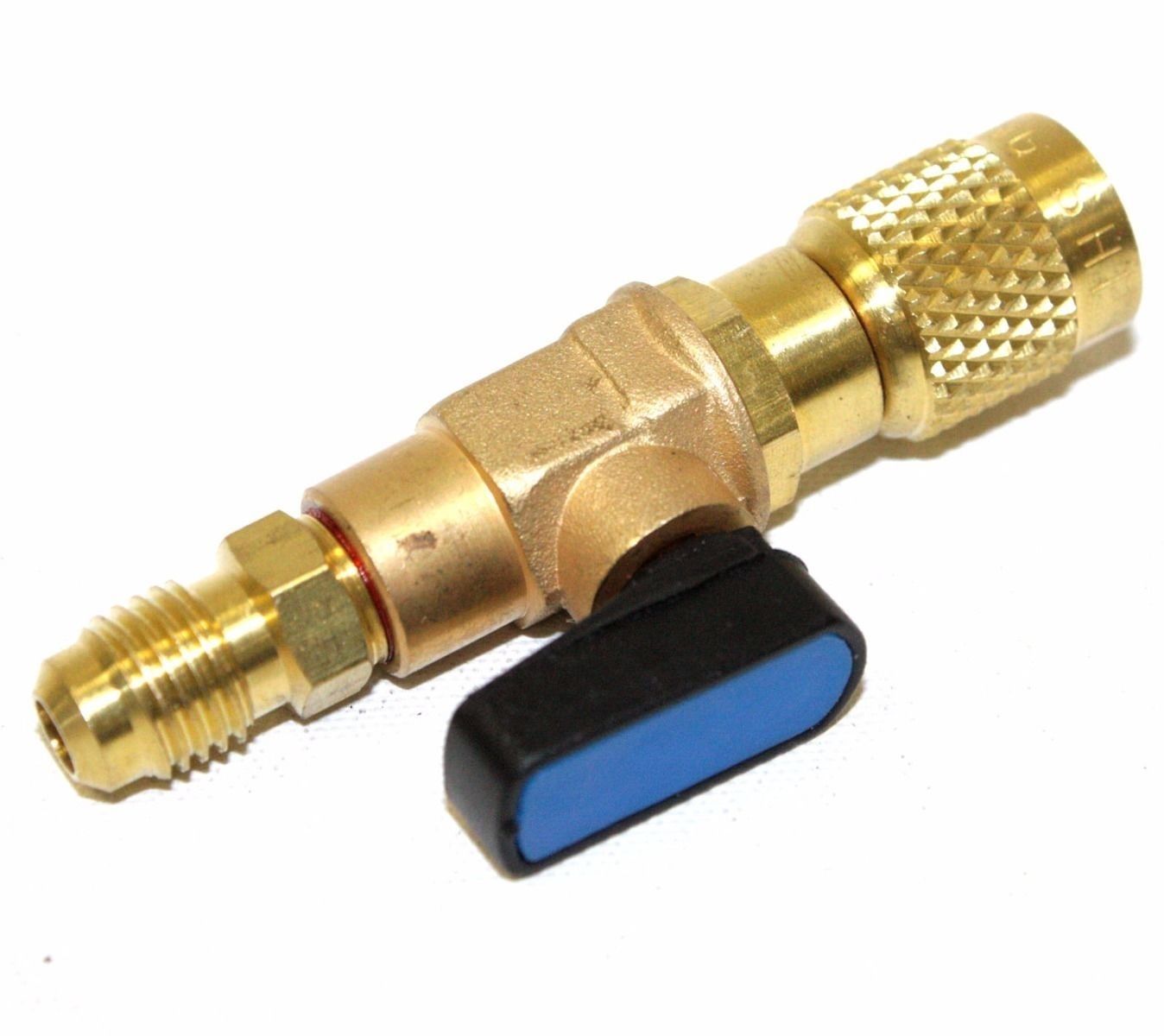Details about   US HVAC A/C Straight SHUT-OFF Ball Valve Adapter Fit For R410a R134a 1/4" 