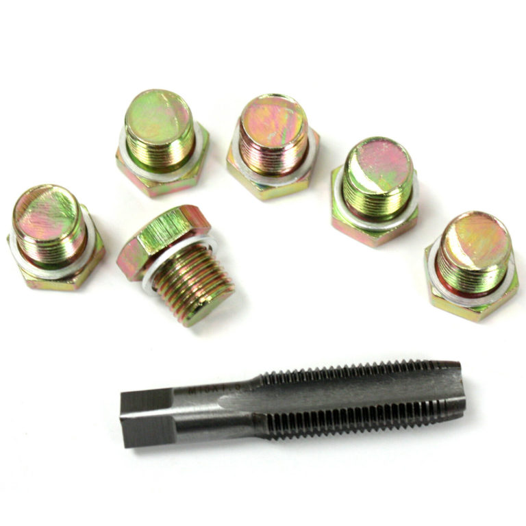 7pc M15 Oil Pan Thread Repair Kit Set Sump Drain Plug Repair Tool Kit