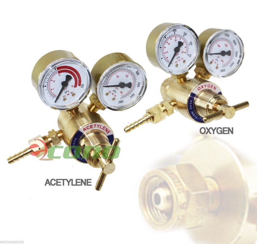 thumbnail image 2 of Oxygen & Acetylene Welding Regulators – CGA540 & CGA200 Pair, Unbranded With Lifetime Warranty 2 of 5
