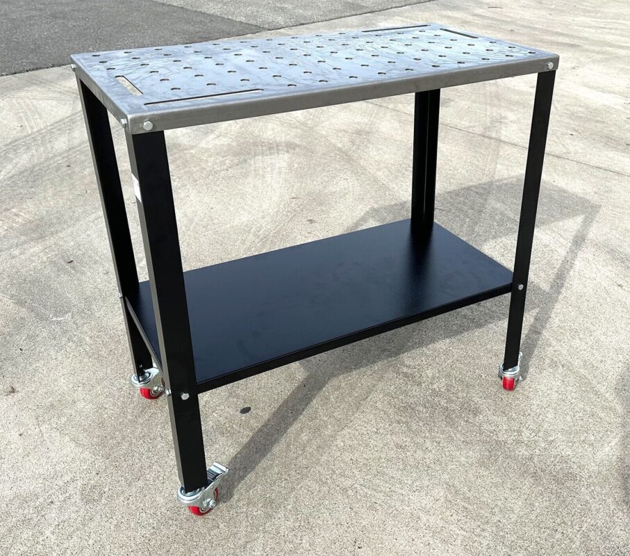 Heavy Duty 18" x 36" Steel Welding Table Cart 1200lbs Capacity w/Swivel ...