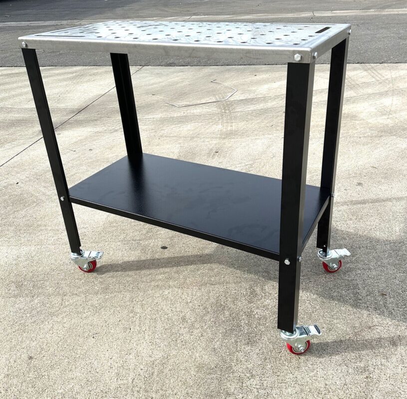 Heavy Duty 18" x 36" Steel Welding Table Cart 1200lbs Capacity w/Swivel ...