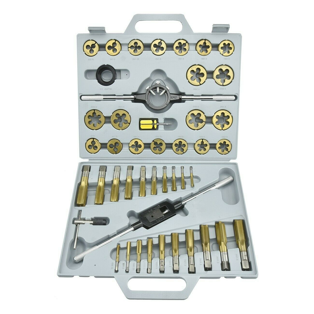45pc SAE TUNGSTEN Steel TAP and DIE SET with CASE Big Jumbo Heavy Duty New inch 