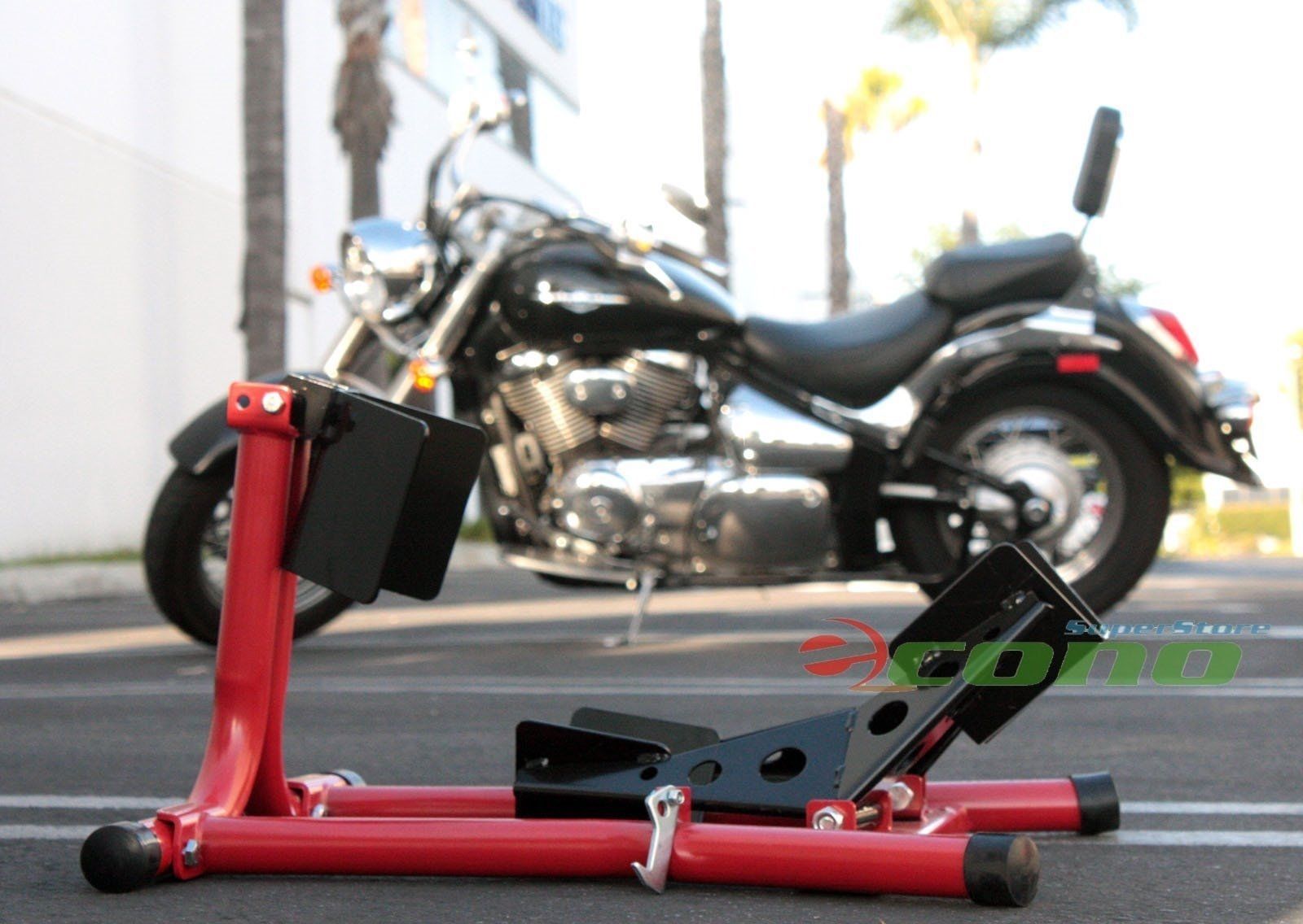 Motorcycle Front Wheel Chock Stand Stand rail