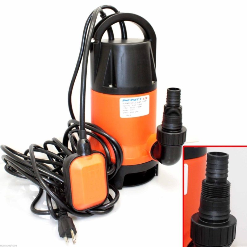 UL 1.5HP 1100W Submersible Pool Pond Drain Sub Water Pump 4200GPH