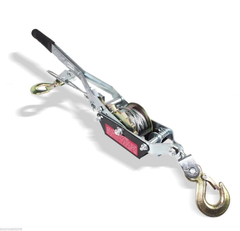 2 Ton Come Along Hoist Ratcheting Cable Winch Puller Crane Come Along Econosuperstore