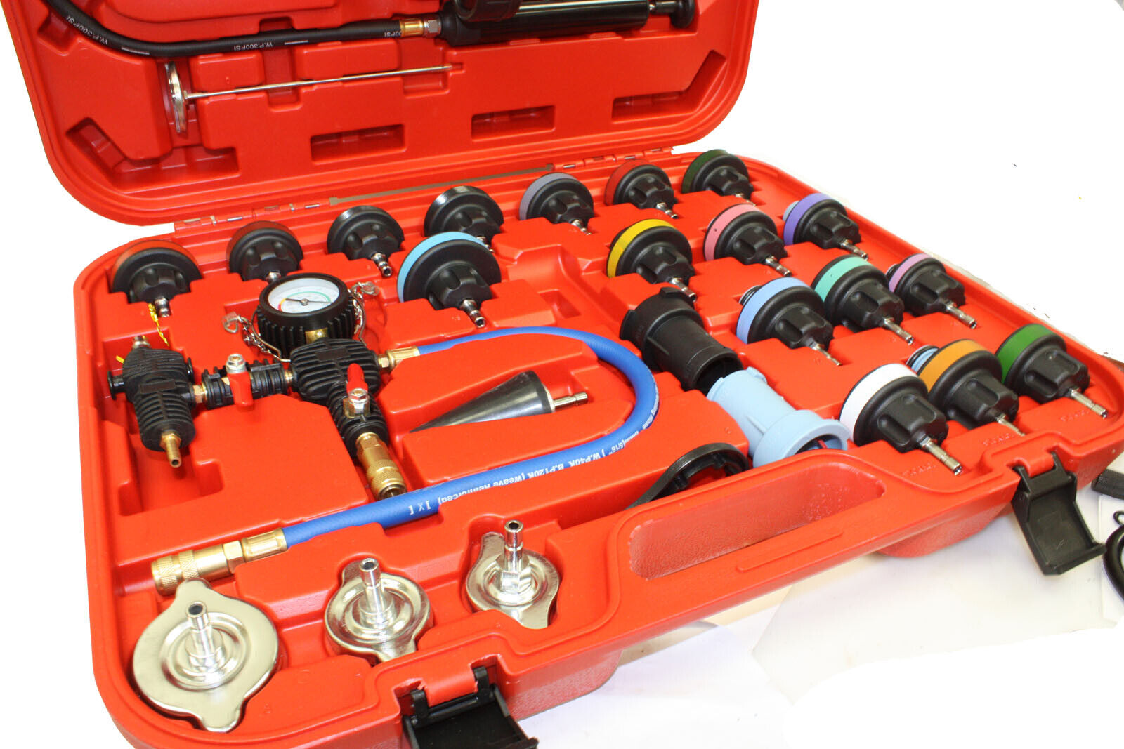 thumbnail image 2 of Freeauto 28-Piece Universal Radiator Pressure Tester – Vacuum Cooling System Refill Kit 2 of 5