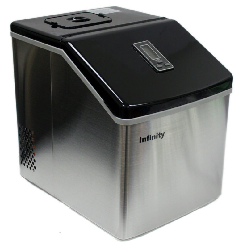 39 Lbs/Day Portable Table Top Ice Maker Making Machine Stainless Steel