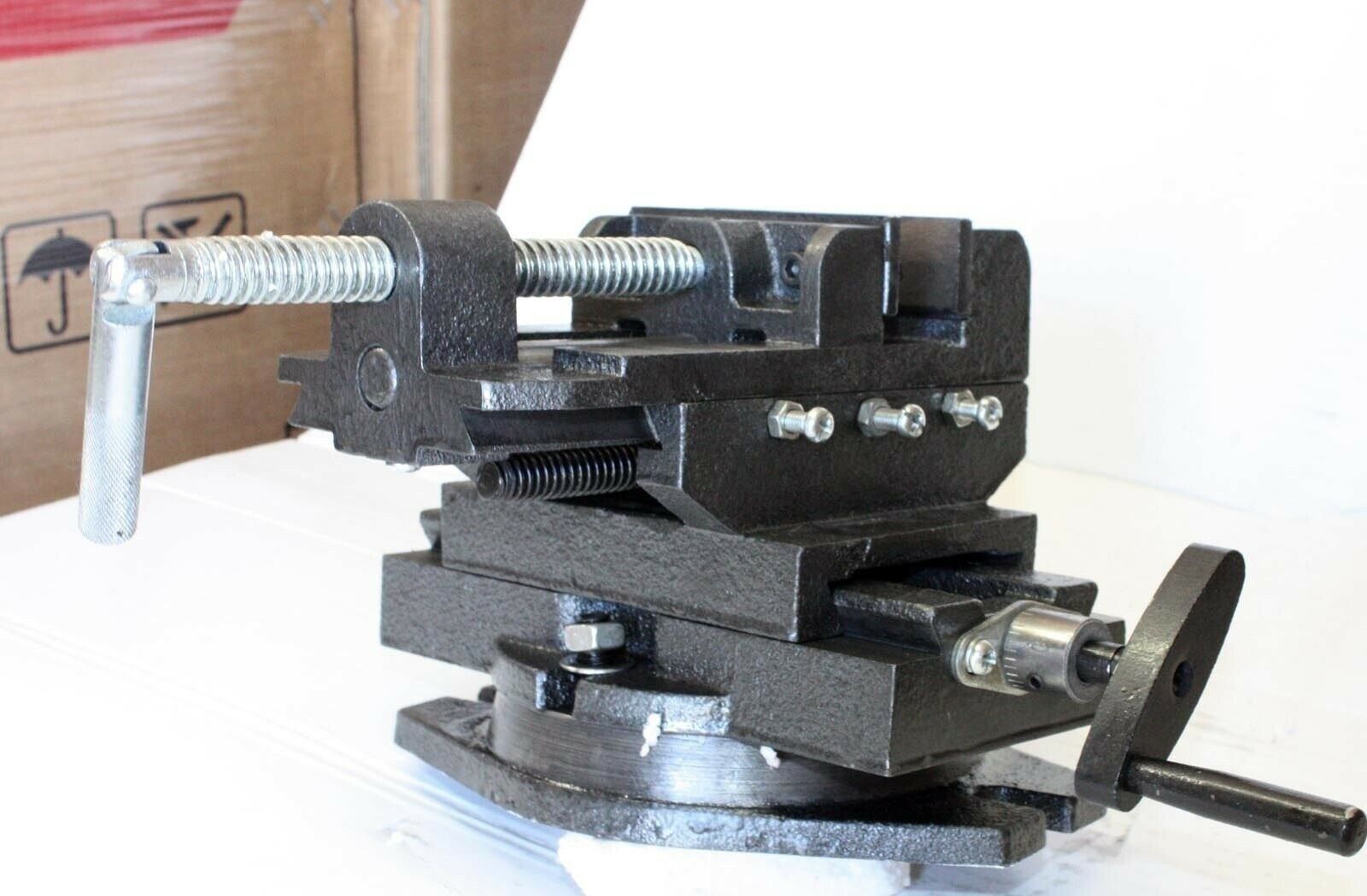 4" Cross Drill Press X-Y Clamp Machine Vise Metal Milling Slide 2 Way HD 