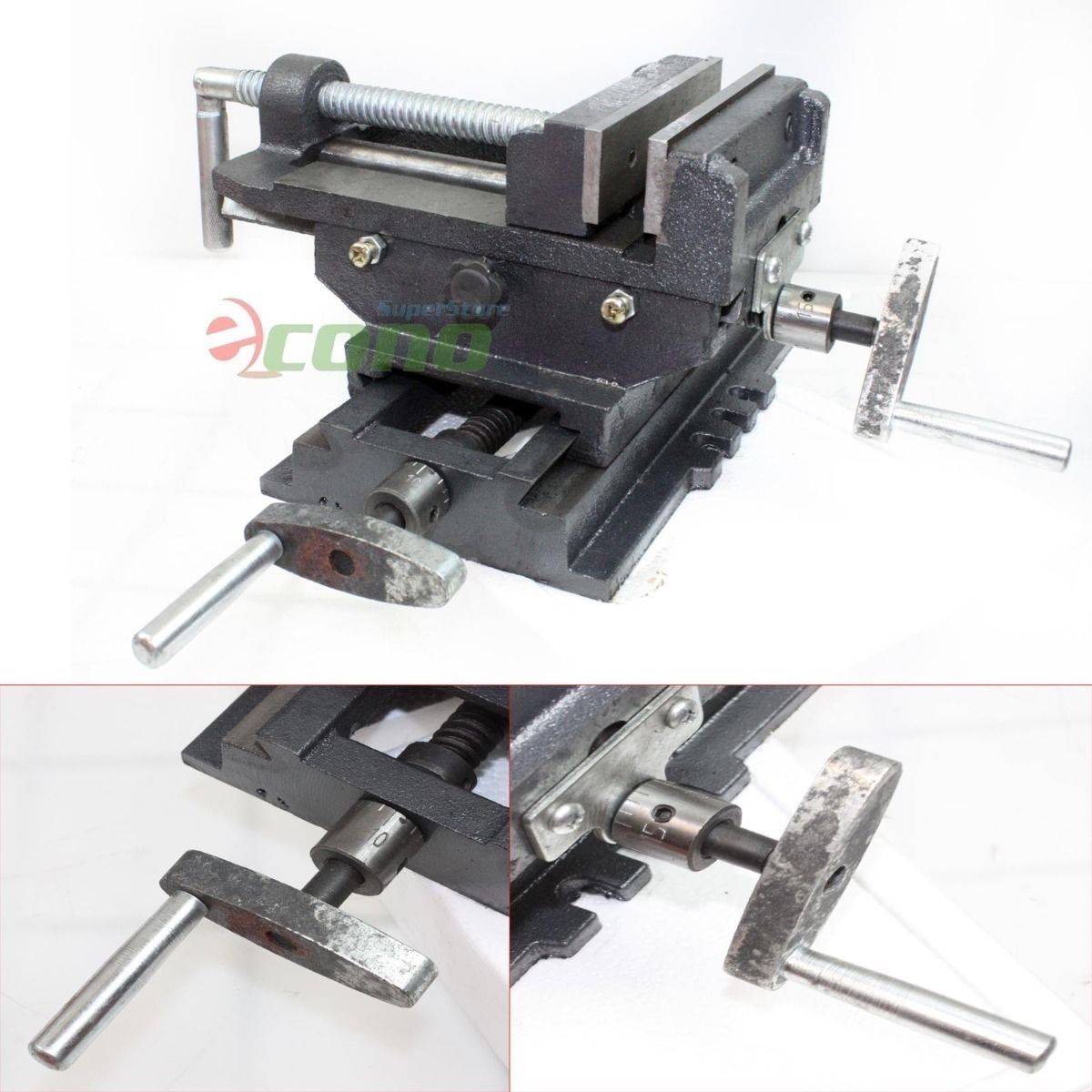 5" Cross Drill Press Vise Slide Metal Milling 2 Way X-Y Clamp Machine 