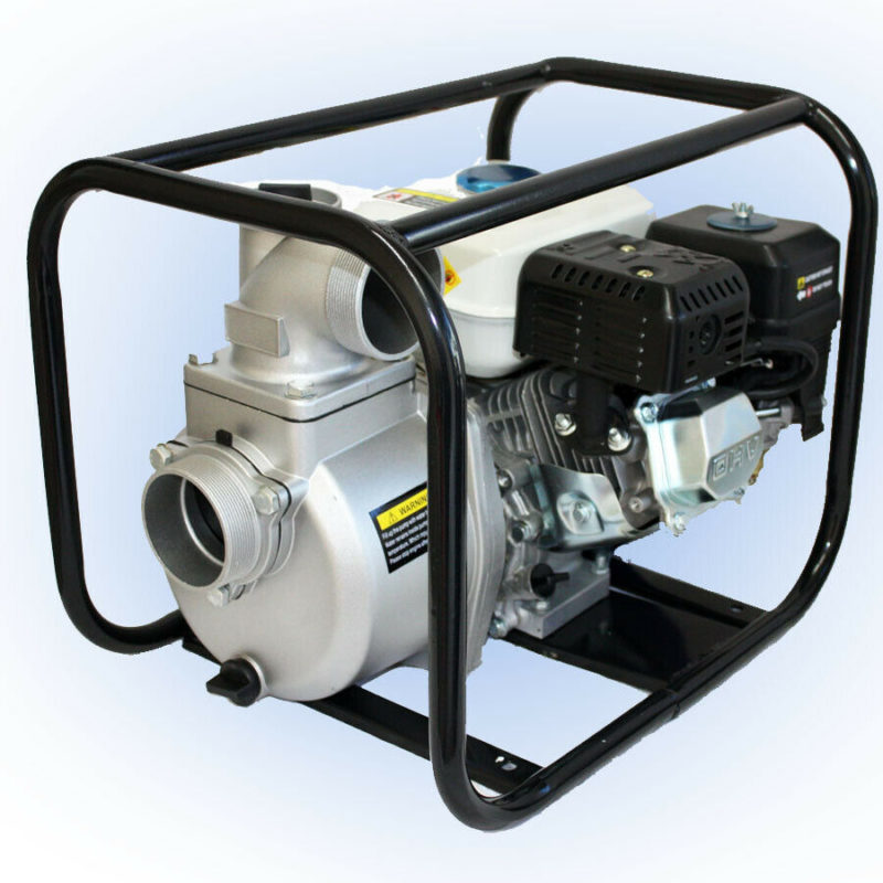 6.5 HP 3" Intake Discharge CLEAR Water Pump Gas Power 264GPM w/ EPA