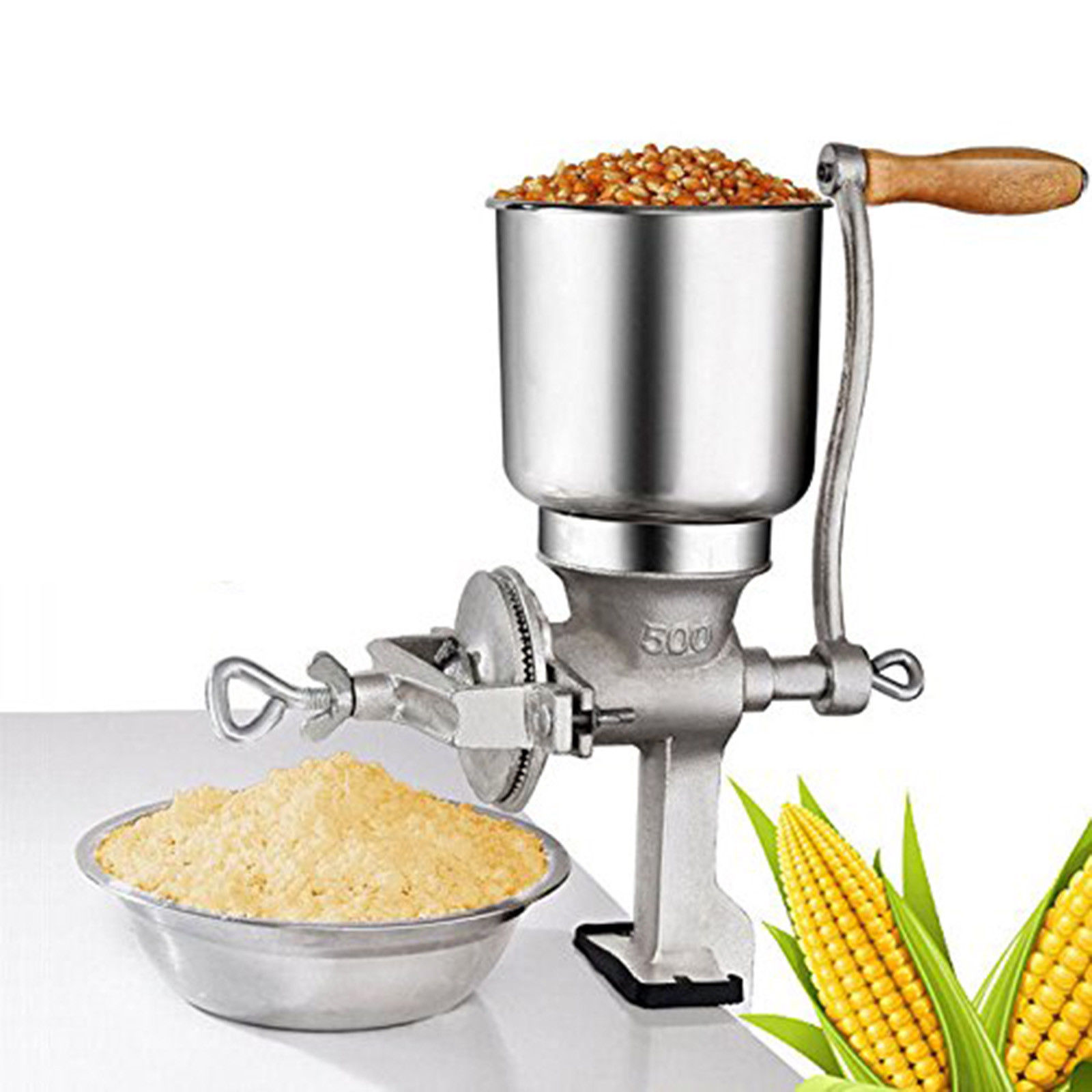 Electric Feed/Flour Mill Grinder Cereal Coffee Grain Dry Wheat Oats Funnel TOP 