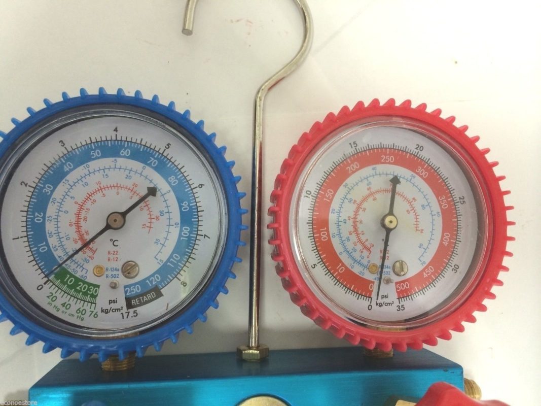 R134a R12 R22 R502 AC Air Conditioner Diagnostic Manifold Charge Gauge