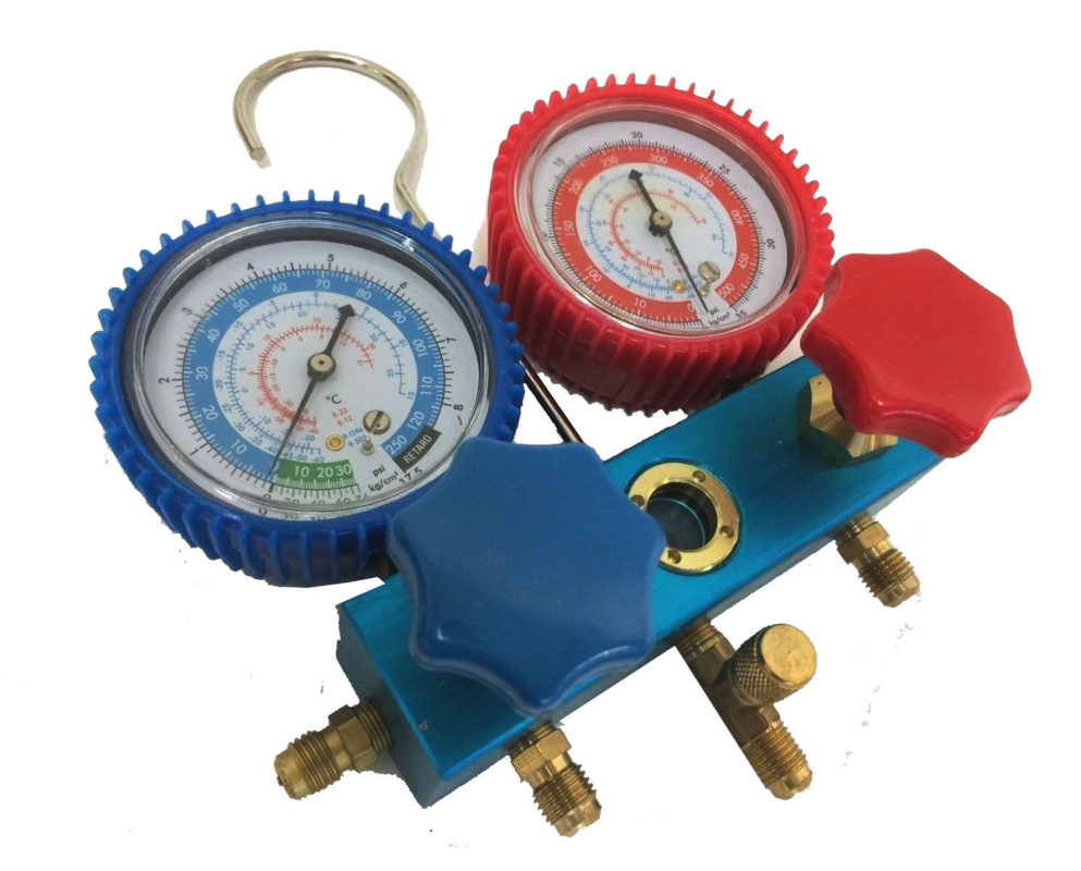 R134a R12 R22 R502 AC Air Conditioner Diagnostic Manifold Charge Gauge