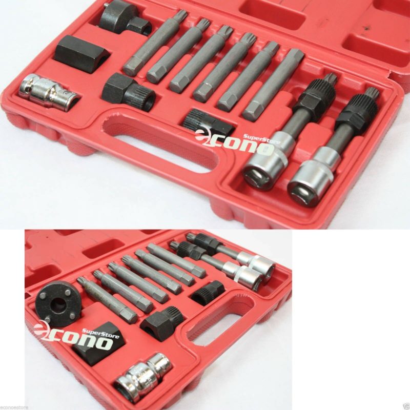 13pcs Alternator Freewheel Pulley Removal Set Auto Repair Tool - Foto 2