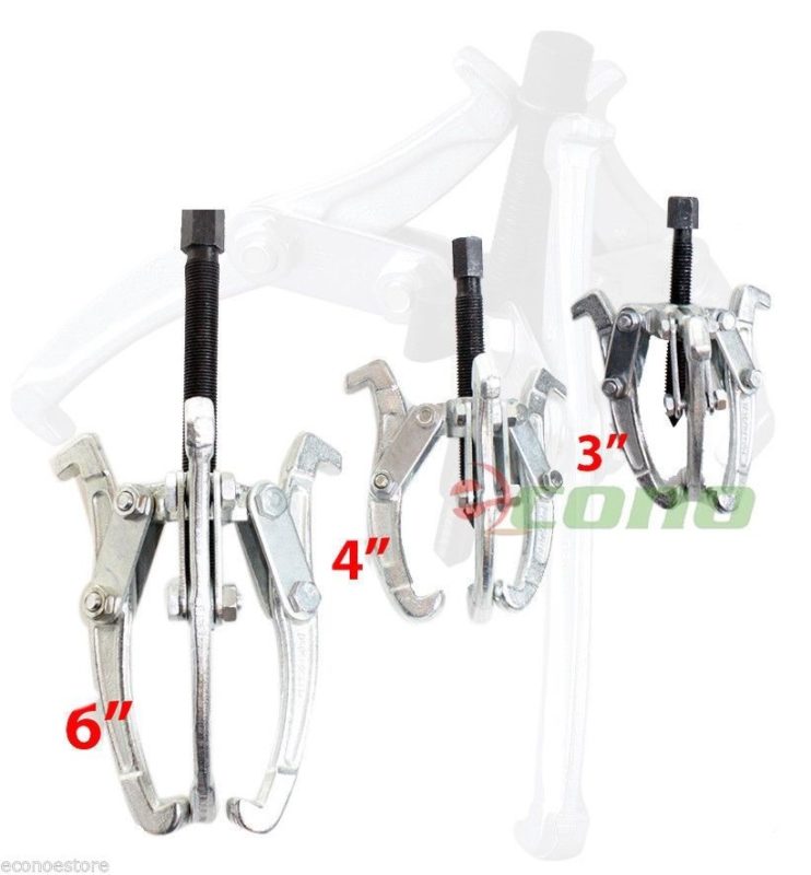 VEVOR Gear Puller Set, 3/4/6/8 In. 3-Jaw Bearing Puller With Reversible Jaws 2 3 Jaw Pulley Puller 4 Piece Heavy Duty Kit Zslbq3468incy2g2c001v0 250928 - Foto 2