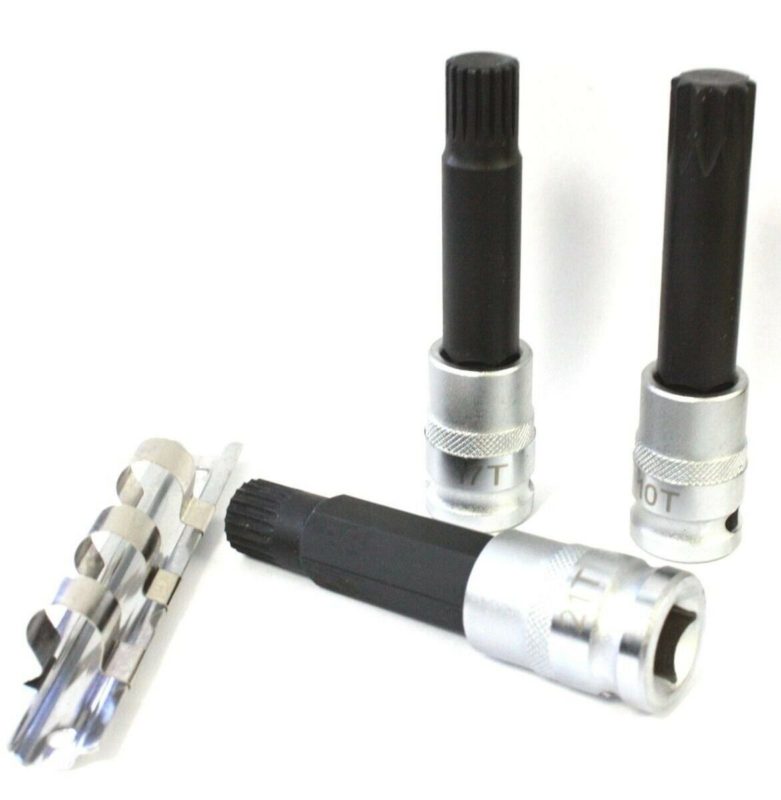 3pc Special Socket Set For BMW Rim Locks 10 Teeth x16mm 17 Tx14.5mm 21