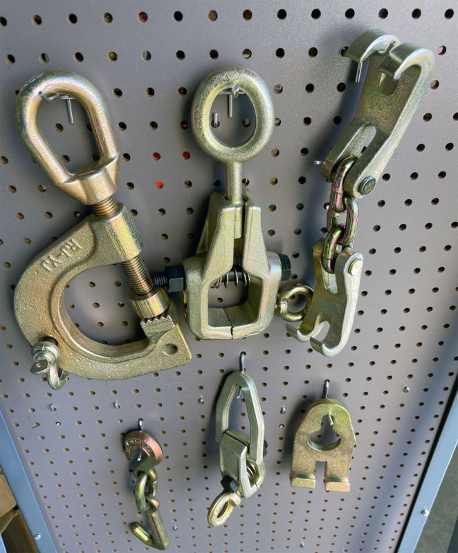 6PC AUTO BODY FRAME MACHINE PULLING PULLER TOOLS & CLAMPS SET HOOKS