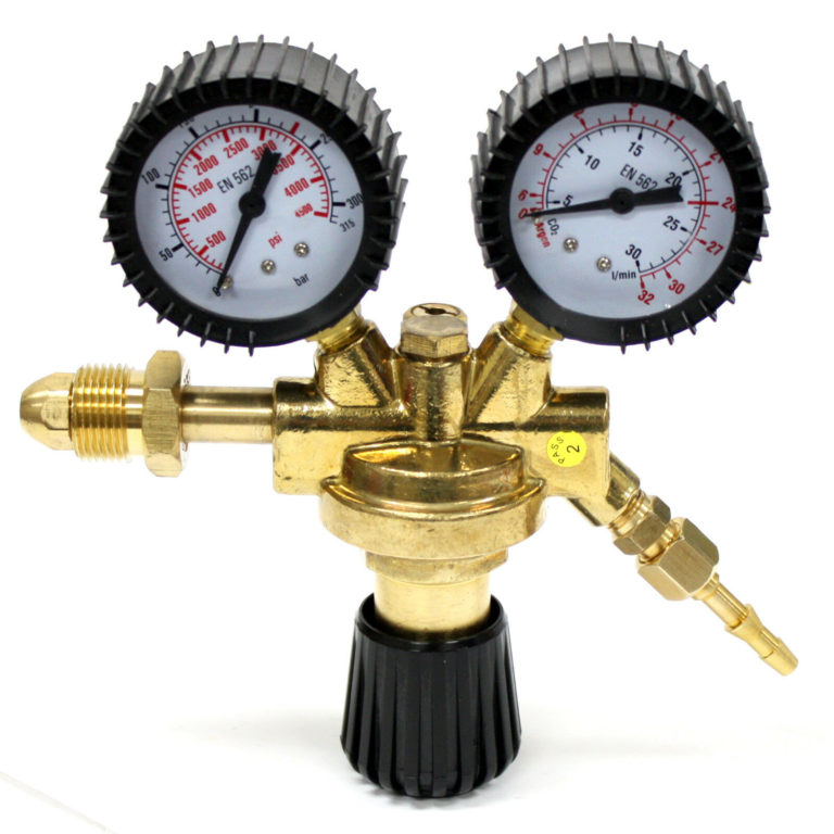 DUAL ARGON CO2 WELDING GAS CYLINDER REGULATOR GAUGES 4 Miller Lincoln ...