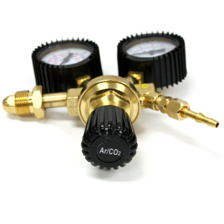 DUAL ARGON CO2 WELDING GAS CYLINDER REGULATOR GAUGES 4 Miller Lincoln ...