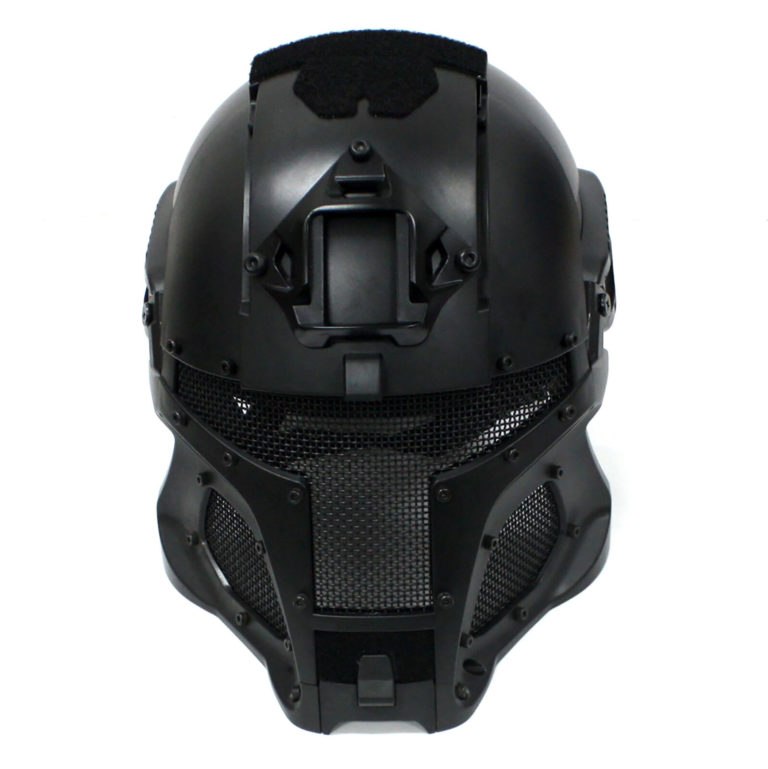 Full Face Airsoft Helmet Black Interstellar Space Battle Trooper ...