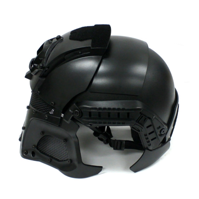 Full Face Airsoft Helmet Black Interstellar Space Battle Trooper ...