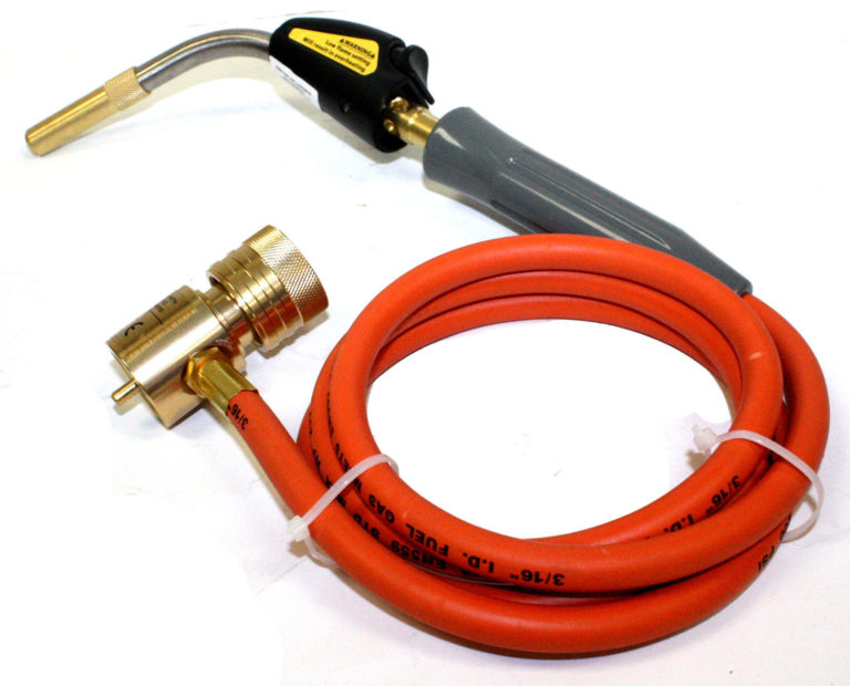 Mapp Propane Welding Gas Anaerobic Frame Welding Torch W/ 5' Hose