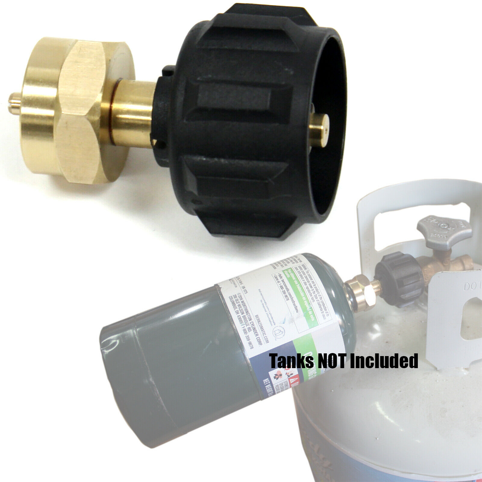 Propane Tank Adapter 5 Feet Hose and Refill Tank Adapter for 1lb to 20lb Tanks 