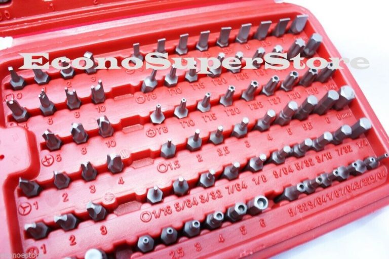 Coffret De 100 Embouts De Sécurité Pour Tournevis - Torx, Hex, Phillips, Tri-Wing... - Idéal Réparation électronique
