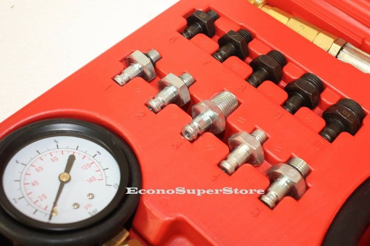 Oil Pressure Tester Gauge Engine Diagnostic Test Kit Adapters Case 0-100psi #58 