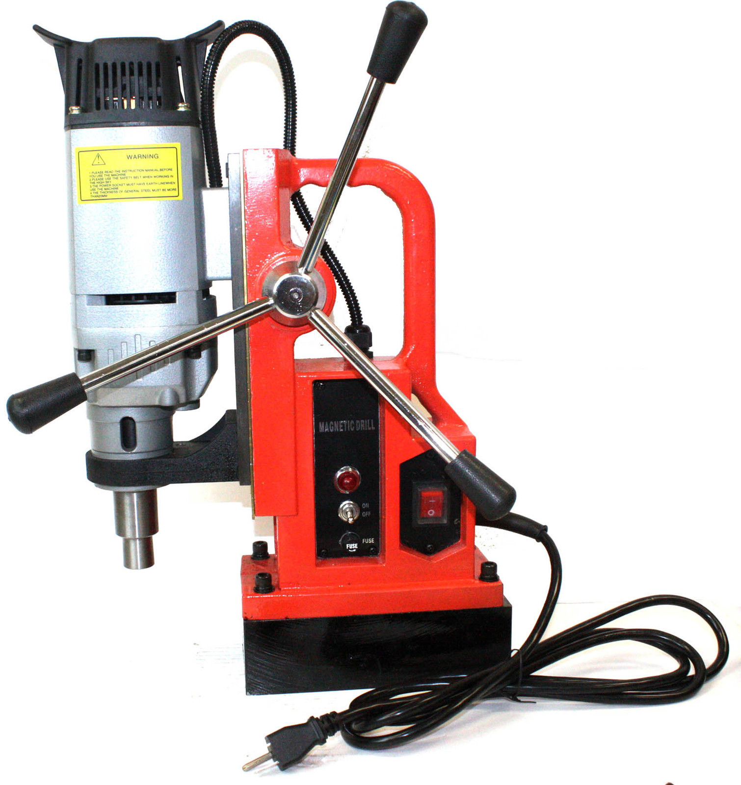 1350W Magnetic Drill Press 1" Boring & 3372 LBS Magnet Force 