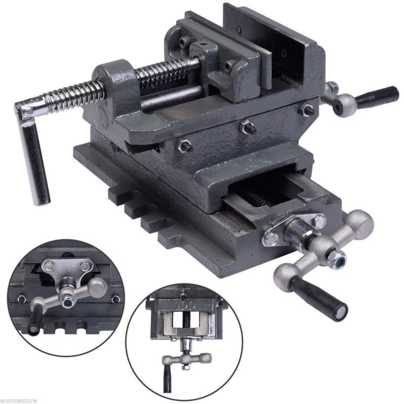 4” Machinist Cross slide drill press vise – EconoSuperStore