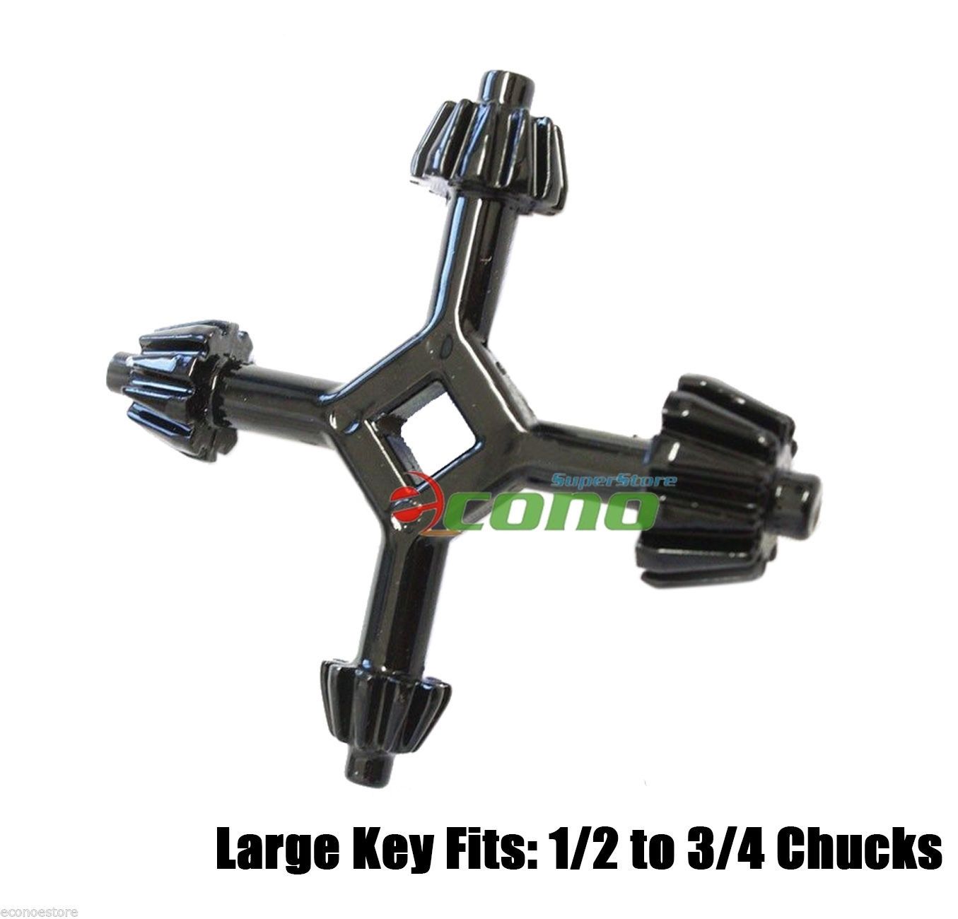 4 Way Large Drill Press Chuck Key 1 2 To 3 4 Universal Combination