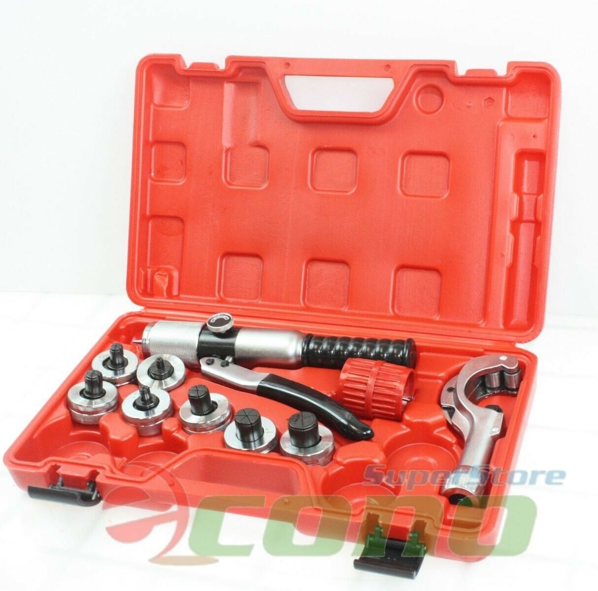 Hydraulic Pipe Tube Expander Swaging Expand 7 Lever HVAC Tool Reamer Kit Set 