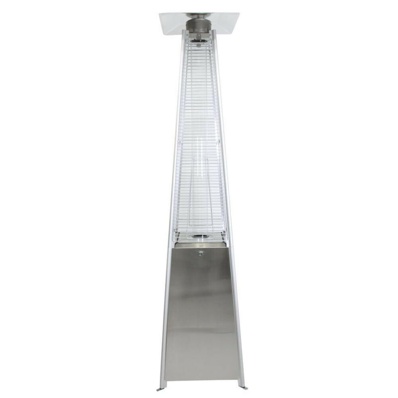7.5ft Outdoor Stainless Pyramid Glass Tube Flame LP Propane Patio