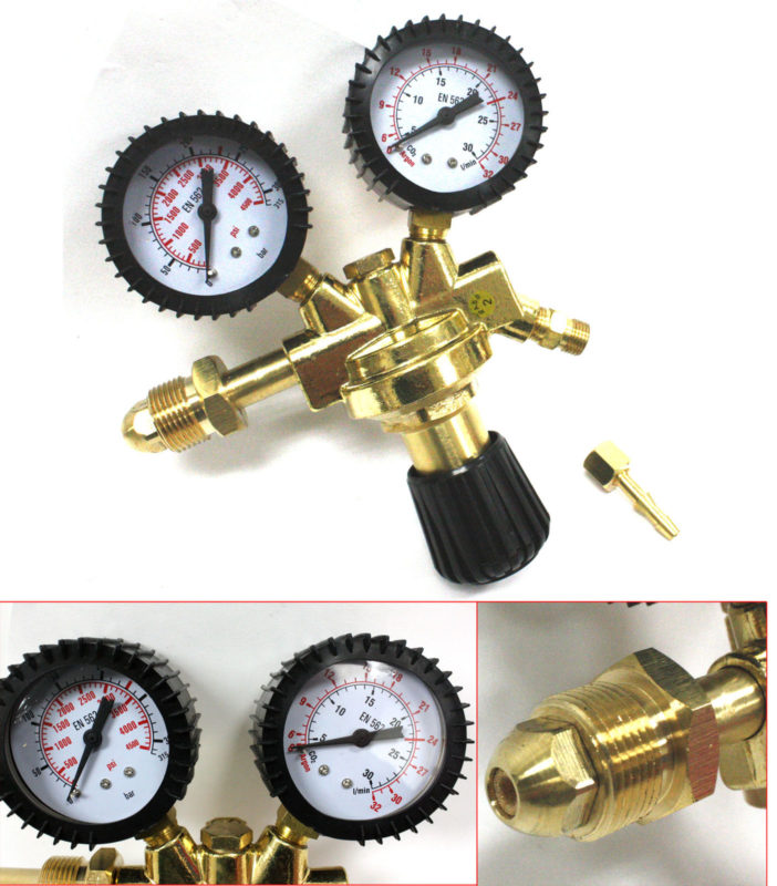 DUAL ARGON CO2 WELDING GAS CYLINDER REGULATOR GAUGES 4 Miller Lincoln Mig Tig EconoSuperStore