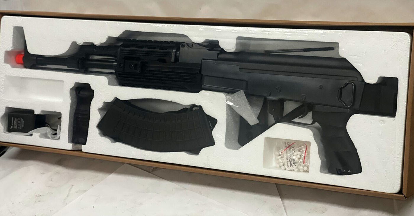 Double Eagle AEG Tactical AK47 RIS Auto Electric Airsoft Rifle Gun Full ...