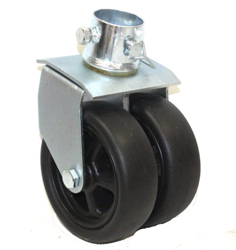1 Pair Swivel Caster Dual Trailer Jack Wheel Caster 2000lbs