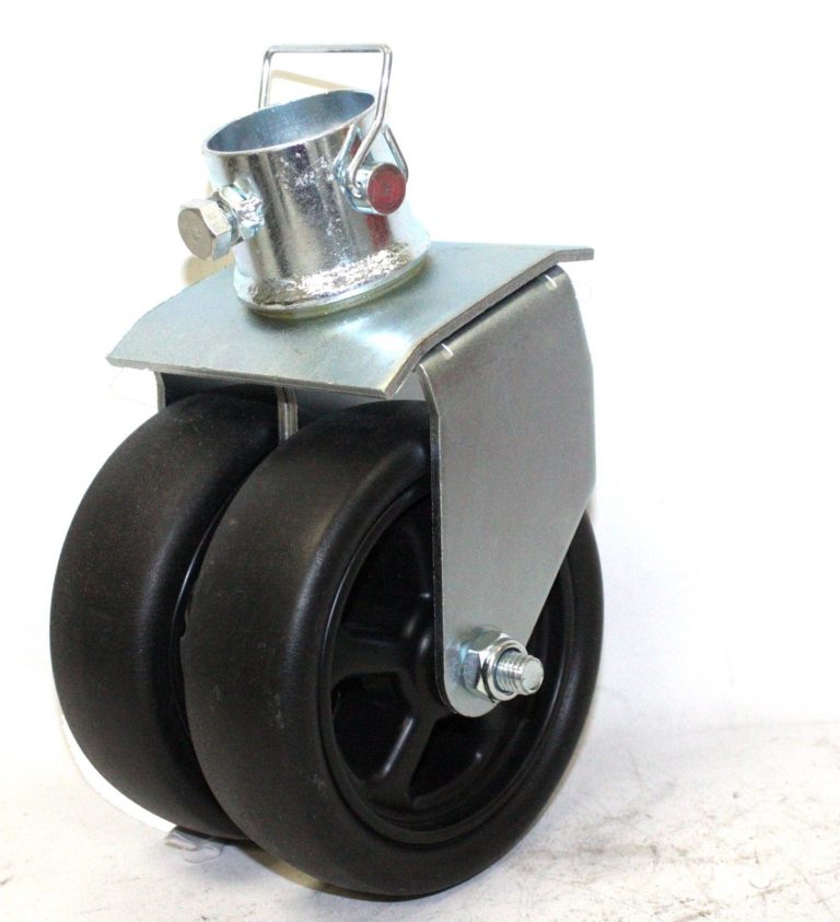 1 Pair Swivel Caster Dual Trailer Jack Wheel Caster 2000lbs